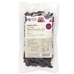 オーサワの有機カリフォルニアレーズン（150g）